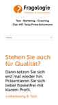 Mobile Screenshot of fragologie.de